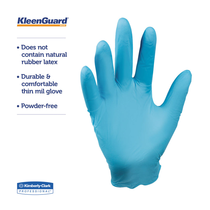 KleenGuard™ G10 Blue Nitrile Gloves, X-Small, Blue, 100/Box (KCC57370) Box of 100