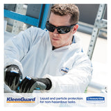KleenGuard™ A35 Liquid and Particle Protection Coveralls, Zipper Front, Hooded, Elastic Wrists and Ankles, Large, White, 25/Carton (KCC38938) Case of 25