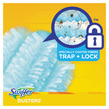 Swiffer® Dusters Starter Kit, Dust Lock Fiber, 6" Handle, Blue/Yellow (PGC11804KT)