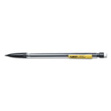 BIC® Xtra Smooth Mechanical Pencils with Tube of Lead, 0.7 mm, HB (#2), Black Lead, Clear Barrel, Dozen (BICMP11)