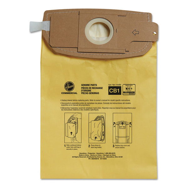 Hoover® Commercial Disposable Vacuum Bags, Allergen C1, 10/Pack (HVRAH10273)