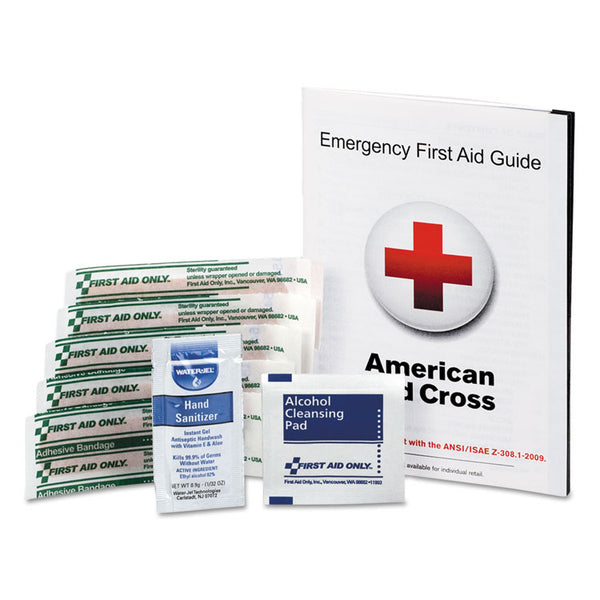 First Aid Only™ First Aid Guide w/Supplies, 9 Pieces (FAOFAE6017) Each