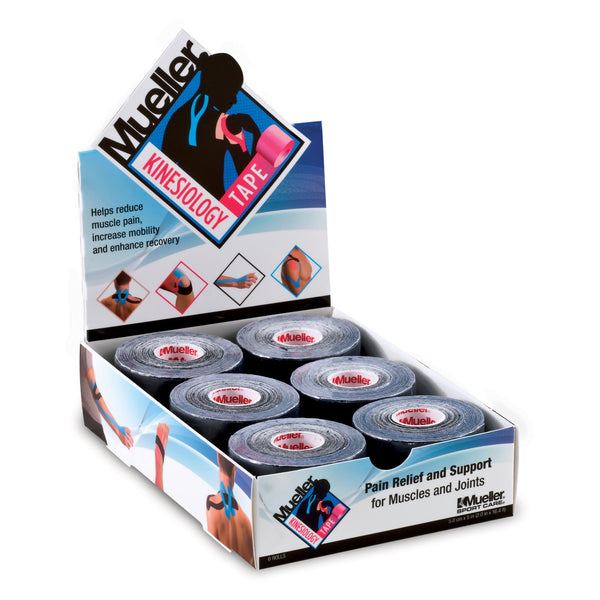 Mueller® Kinesiology Tape Black 2 Inch X 5 Yard Cotton NonSterile (806784_EA) 1/EA