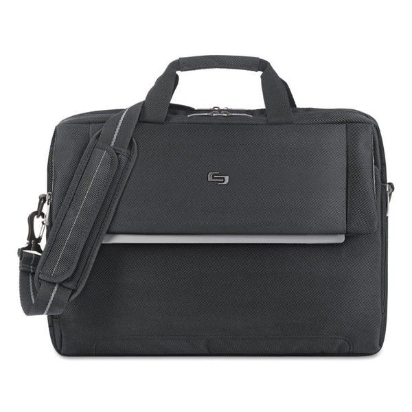 Solo Urban Briefcase, Fits Devices Up to 17.3", Polyester, 16.5 x 3 x 11, Black (USLLVL3304) Each