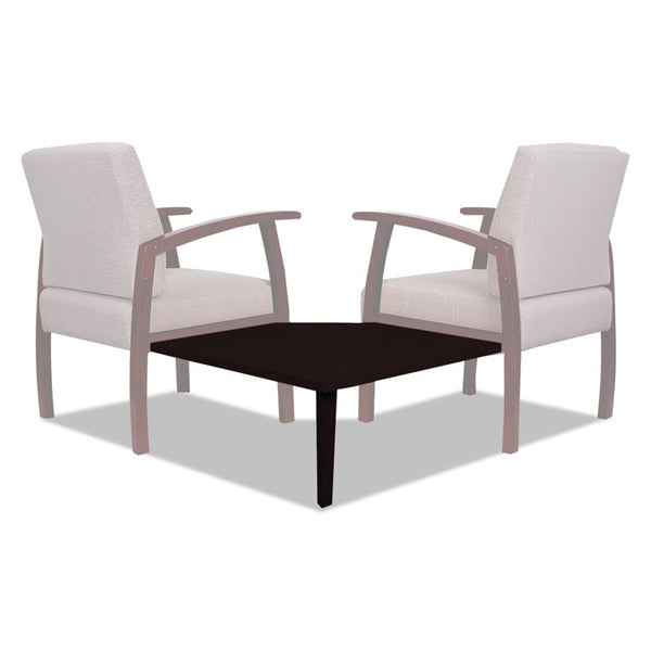 Alera® Alera Reception Lounge 700 Series Gang Table, Corner, 27.5w x 27.5d x 13.13h, Mahogany (ALERL7628M)