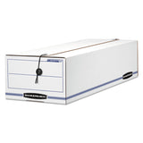 Bankers Box® LIBERTY Check and Form Boxes, 9" x 24.25" x 7.5", White/Blue, 12/Carton (FEL00018) Carton of 12