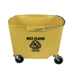 Impact® 35 Quart Bucket w/ 3" Casters, Yellow, 1/Case (IMP2635-3Y) Each