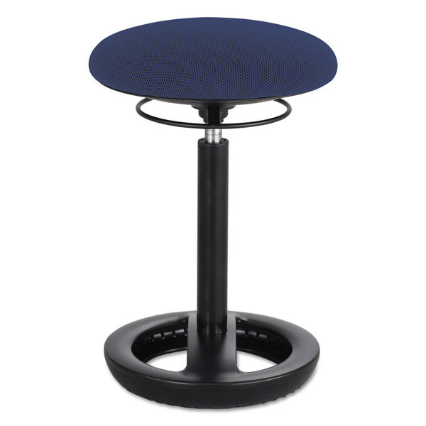 Safco® Twixt Desk Height Ergonomic Stool, Supports Up to 250lb, 22.5" Seat Height, Blue Seat, Black Base, Ships in 1-3 Business Days (SAF3000BU) Each