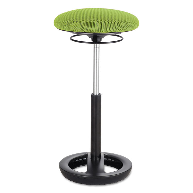 Safco® Twixt Extended-Height Ergonomic Chair, Supports 250 lb, 22" to 32" High Green Seat, Black Base, Ships in 1-3 Business Days (SAF3001GN) Each
