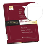 Southworth® 100% Cotton Resume Paper, 95 Bright, 24 lb Bond Weight, 8.5 x 11, White, 100/Pack (SOUR14CF) Each