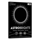 Astrobrights® Color Cardstock, 65 lb Cover Weight, 8.5 x 11, Eclipse Black, 100/Pack (WAU2202401)