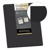 Southworth® Certificate Holder, Black, 105lb Linen Stock, 12 x 9.5, 10/Pack (SOUPF18) Pack of 10