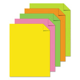 Astrobrights® Color Paper - "Neon" Assortment, 24 lb Bond Weight, 8.5 x 11, Assorted Neon Colors, 500/Ream (WAU20270) 1 Ream
