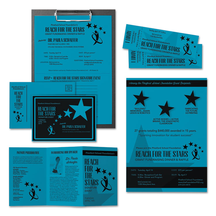 Astrobrights® Color Cardstock, 65 lb Cover Weight, 8.5 x 11, Celestial Blue, 250/Pack (WAU22861) Pack of 250