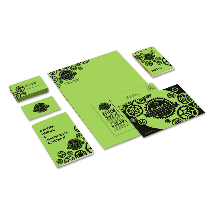 Astrobrights® Color Cardstock, 65 lb Cover Weight, 8.5 x 11, Martian Green, 250/Pack (WAU21811)