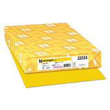 Astrobrights® Color Paper, 24 lb Bond Weight, 11 x 17, Solar Yellow, 500/Ream (WAU22533) 1 Ream