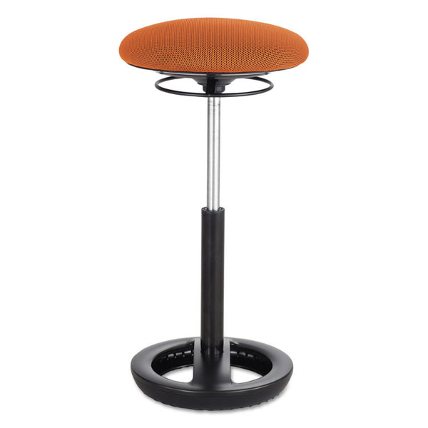 Safco® Twixt Extended-Height Ergonomic Chair, Supports 250 lb, 22" to 32" High Orange Seat, Black Base, Ships in 1-3 Business Days (SAF3001OR) Each