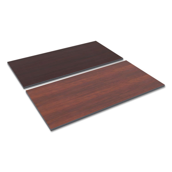 Alera® Reversible Laminate Table Top, Rectangular, 59.38w x 29.5,Medium Cherry/Mahogany (ALETT6030CM)