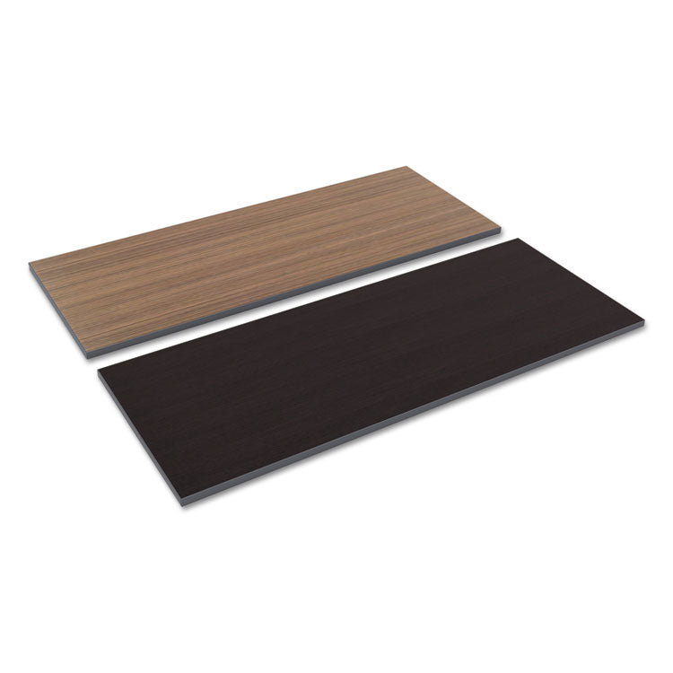 Alera® Reversible Laminate Table Top, Rectangular, 59.38w x 23.63d, Espresso/Walnut (ALETT6024EW)