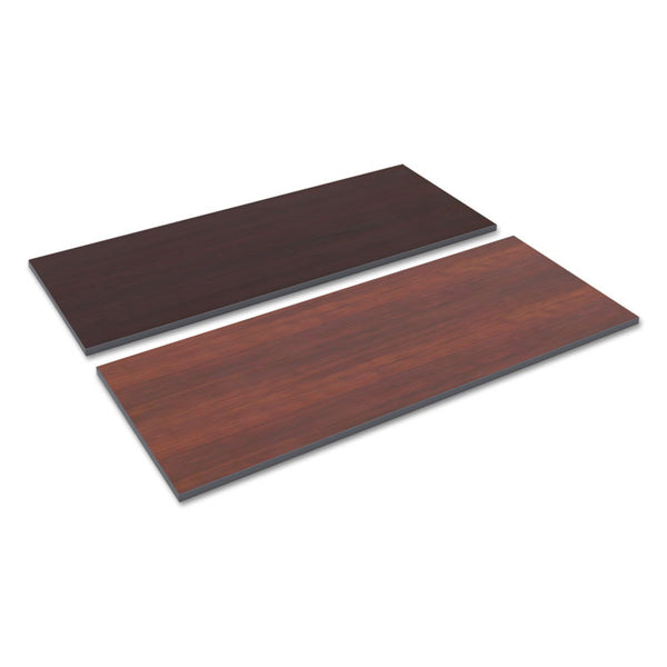 Alera® Reversible Laminate Table Top, Rectangular, 59.5w x 23.63,Medium Cherry/Mahogany (ALETT6024CM)