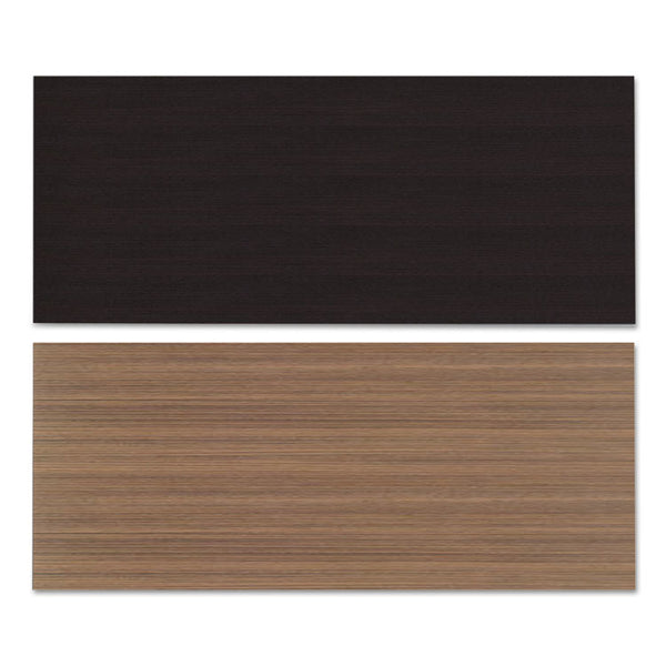 Alera® Reversible Laminate Table Top, Rectangular, 71.5w x 29.5d, Espresso/Walnut (ALETT7230EW)