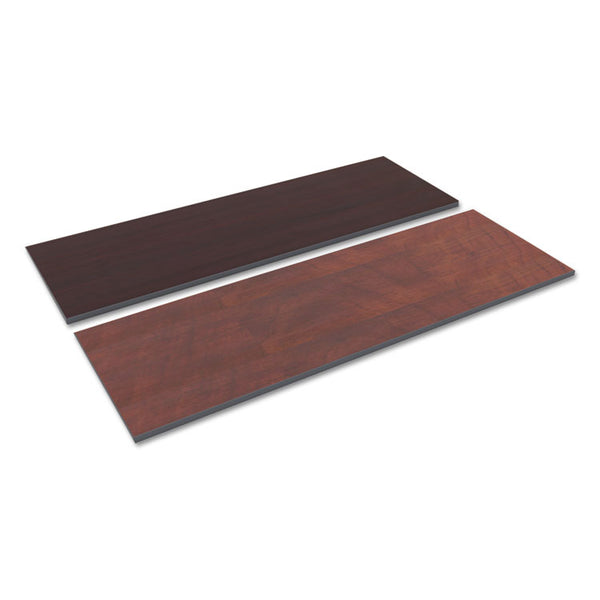 Alera® Reversible Laminate Table Top, Rectangular, 71.5w x 23.63,Medium Cherry/Mahogany (ALETT7224CM)