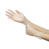 McKesson Confiderm® Exam Glove Medium NonSterile Vinyl Standard Cuff Length Smooth Clear Not Rated (871023_CS) 1000/CS