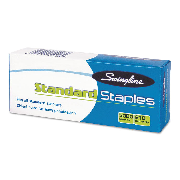 Swingline® S.F. 1 Standard Staples, 0.25" Leg, 0.5" Crown, Steel, 5,000/Box (SWI35108)