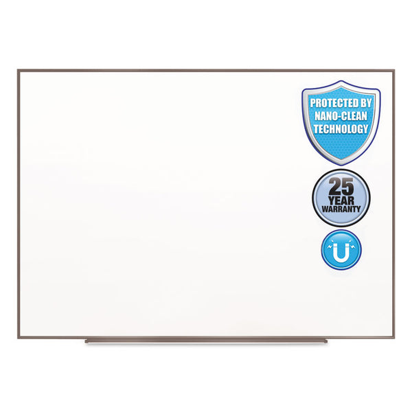 Quartet® Fusion Nano-Clean Magnetic Whiteboard, 72 x 48, White Surface, Silver Aluminum Frame (QRTNA7248F)