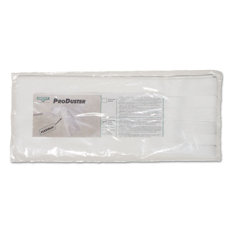 Unger® ProDuster Disposable Replacement Sleeves, Polyester, White, 7" x 18", 50/Pack (UNGDS50Y) Pack of 50