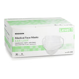 McKesson Procedure Mask ASTM Level 1 Earloops One Size Fits Most (1196786_CS) 500/CS