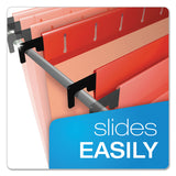 Pendaflex® SureHook Hanging Folders, Letter Size, 1/5-Cut Tabs, Red, 20/Box (PFX615215RED) Box of 20