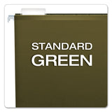 Pendaflex® Extra Capacity Reinforced Hanging File Folders with Box Bottom, 1" Capacity, Letter Size, 1/5-Cut Tabs, Green, 25/Box (PFX4152X1)