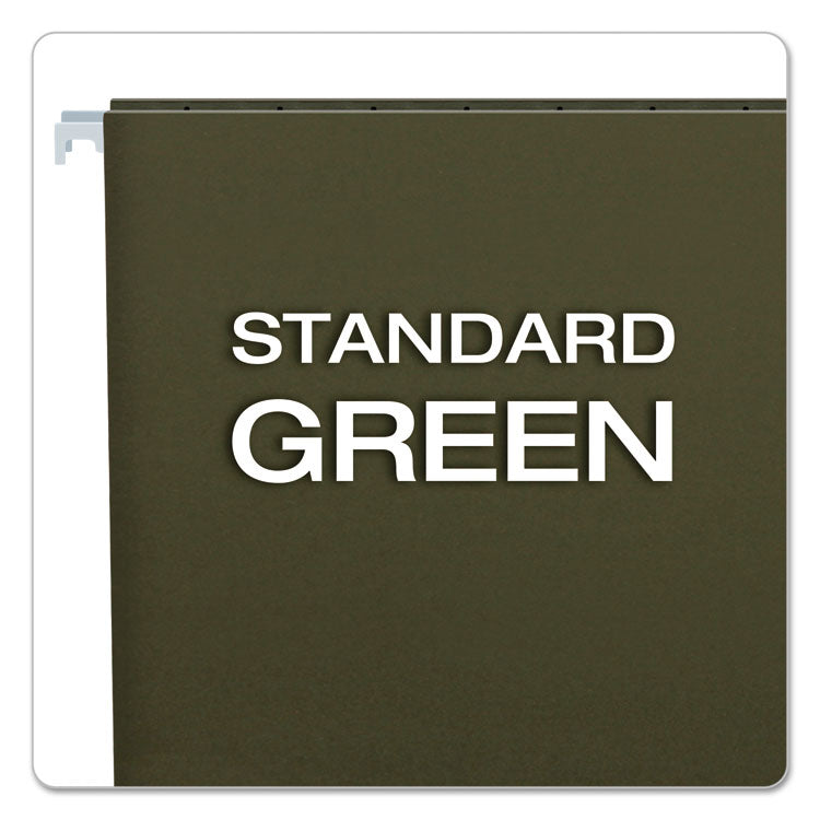 Pendaflex® Standard Green Hanging Folders, Legal Size, Straight Tabs, Standard Green, 25/Box (PFX81620) Box of 25