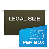 Pendaflex® Standard Green Hanging Folders, Legal Size, 1/5-Cut Tabs, Standard Green, 25/Box (PFX81622) Box of 25