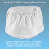 Sani-Pant™ Protective Underwear Unisex Nylon / Plastic Large Pull On Reusable (734978_EA) 1/EA