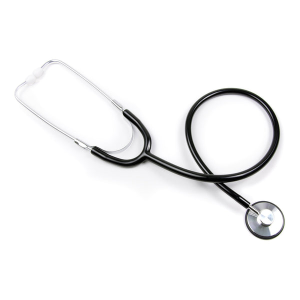 McKesson General Exam Stethoscope Black 1-Tube 21 Inch Tube Single Sided Chestpiece (1007588_EA) 1/EA