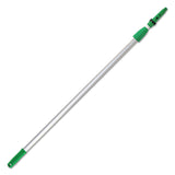 Unger® Opti-Loc Extension Pole, 8 ft, Two Sections, Green/Silver (UNGEZ250) Each