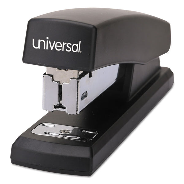 Universal® Half-Strip Stapler, 20-Sheet Capacity, Black (UNV43119)