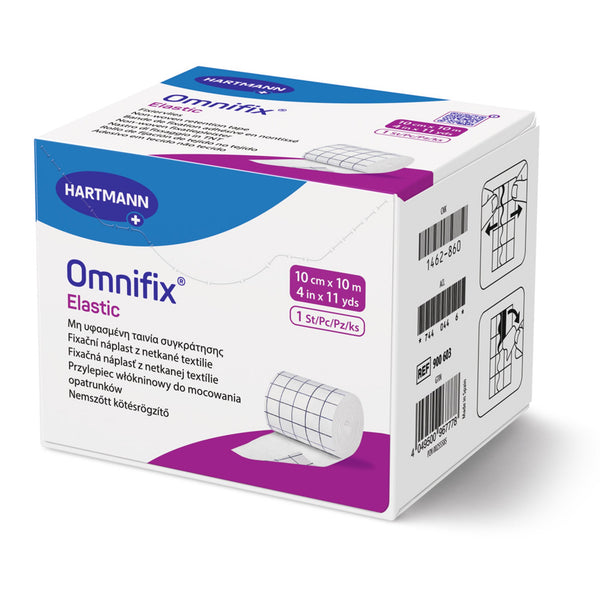 Omnifix® Elastic Dressing Retention Tape with Liner White 4 Inch X 11 Yard Nonwoven NonSterile (1119316_RL) 1/RL