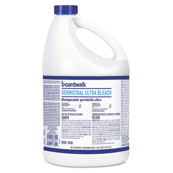 Boardwalk® Ultra Germicidal Bleach, 1 gal Bottle, 6/Carton (BWK3406)
