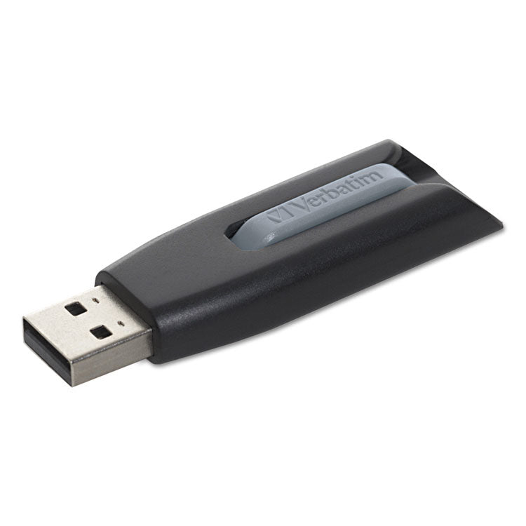 Verbatim® Store 'n' Go V3 USB 3.0 Drive, 256 GB, Black/Gray (VER49168)