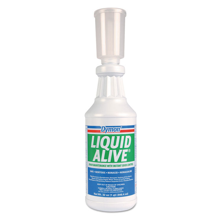 Dymon® LIQUID ALIVE Enzyme Producing Bacteria, 32 oz. Bottle, 12/Carton (ITW23332) Case of 12