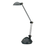 Alera® Twin-Arm Task LED Lamp with USB Port, 11.88w x 5.13d x 18.5h, Black (ALELED912B)