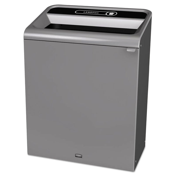 Rubbermaid Configure Indoor Recycling Waste Receptacle, 45 gal, Gray, Landfill (RCP1961507) Each