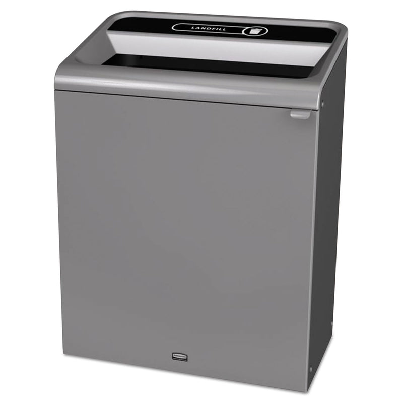 Rubbermaid Configure Indoor Recycling Waste Receptacle, 45 gal, Gray, Landfill (RCP1961507) Each