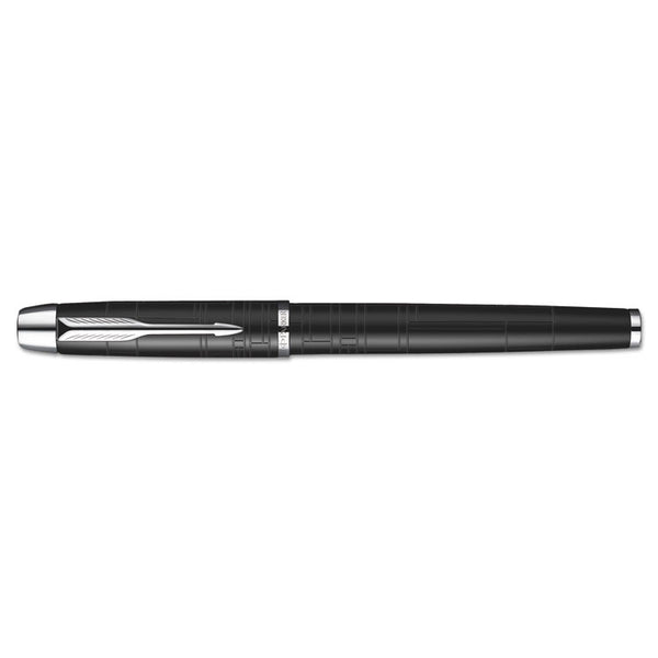 Parker® IM Premium Roller Ball Pen, Stick, Fine 0.7 mm, Black Ink, Black/Chrome Barrel (PAR1931658)