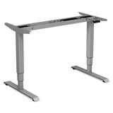 Alera® AdaptivErgo Sit-Stand 3-Stage Electric Height-Adjustable Table Base with Memory Control, 48.06" x 24.35" x 25" to 50.7", Gray (ALEHT3SAG) Each