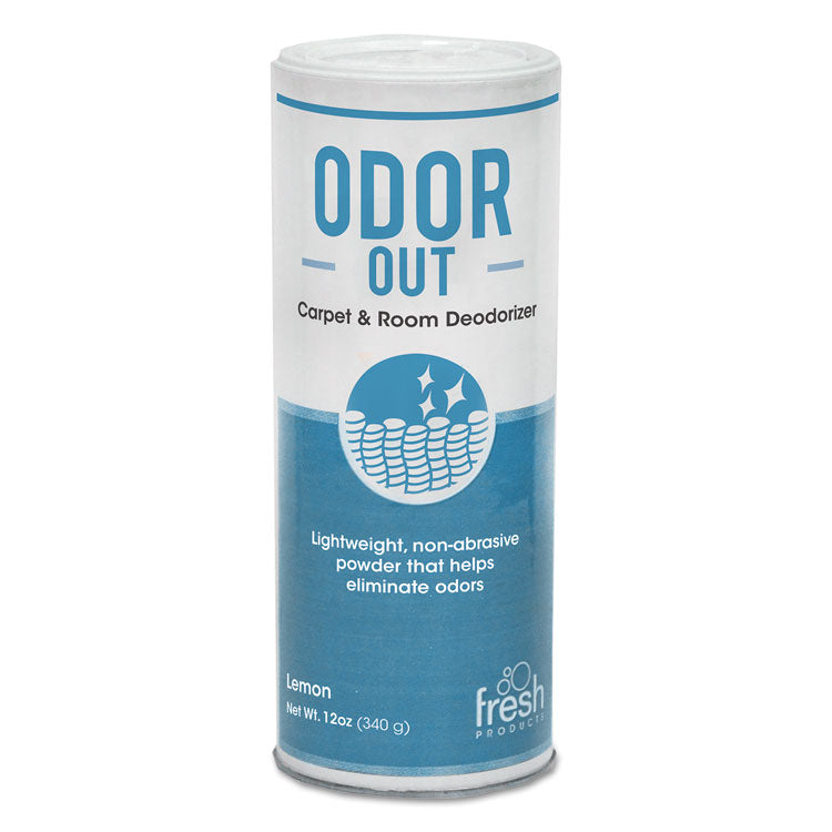 Fresh Products Odor-Out Rug/Room Deodorant, Lemon, 12 oz Shaker Can, 12/Box (FRS121400LE) Case of 12