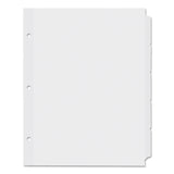 Universal® Self-Tab Index Dividers, 5-Tab, 11 x 8.5, White, 36 Sets (UNV20835) Pack of 36